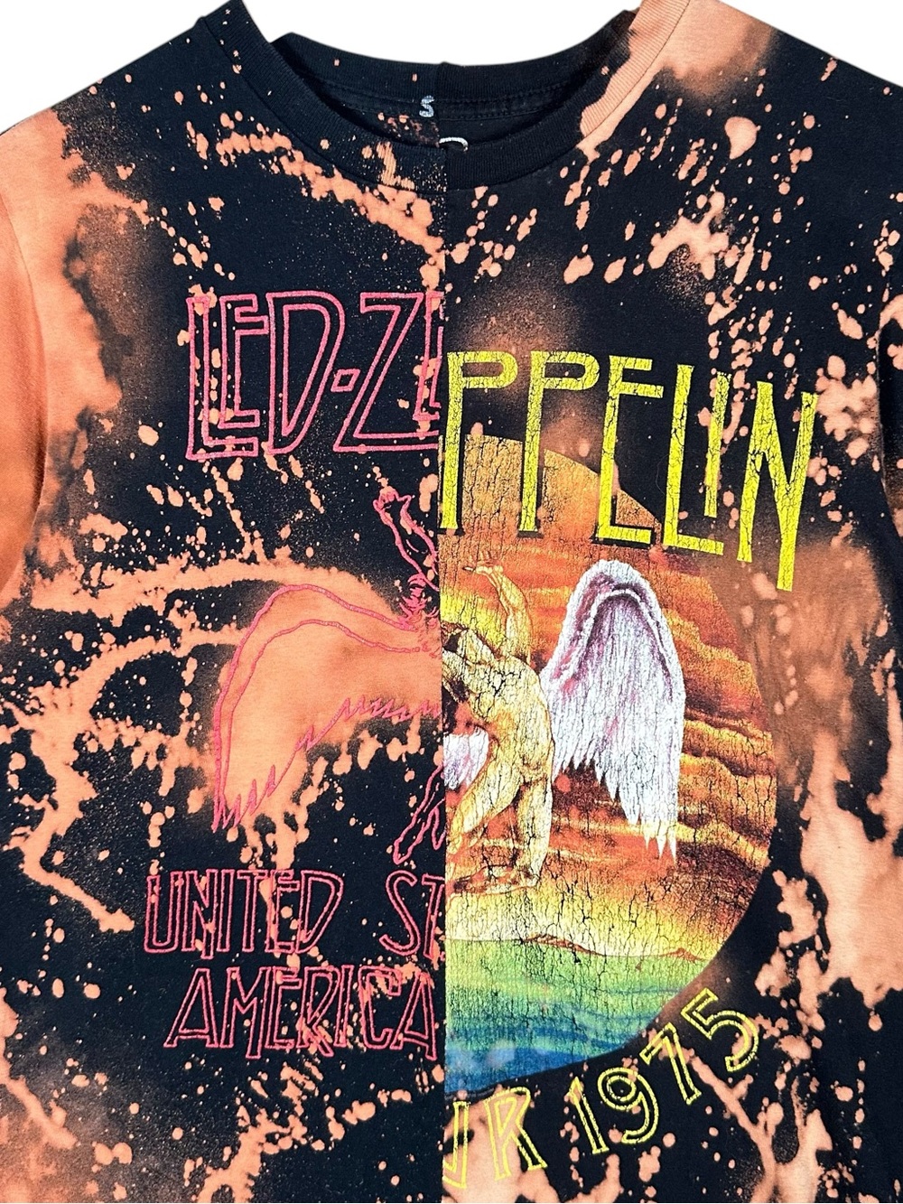 VINTAGE LED ZEPPELIN United States Tour 1975 Band T-Shirt - Picture 3 of 8